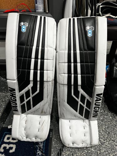 Used 34+2” Vaughn V8 Goalie Pads