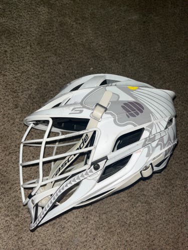 Lightly Used Iroquois Nationals White/White Helmet
