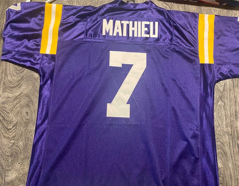 Men's Nike Tyrann Mathieu Purple LSU Tigers Game Jersey Size: Small