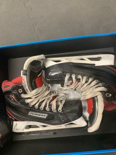 Used Bauer Regular Width  Size 9.5 1x Hockey Goalie Skates