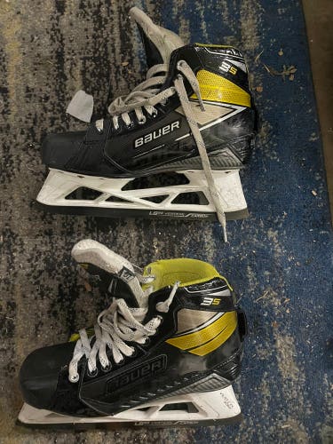 Used Bauer Regular Width Size 10 Supreme 3s Hockey Goalie Skates