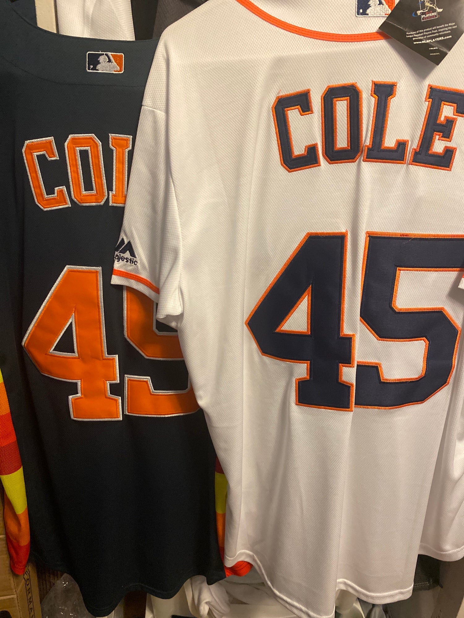 Men's Majestic Gerrit Cole White Houston Astros Home Cool Base Player Jersey