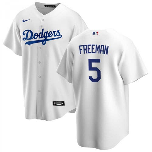 Freddie Freeman Dodgers White New Men's Large Jersey