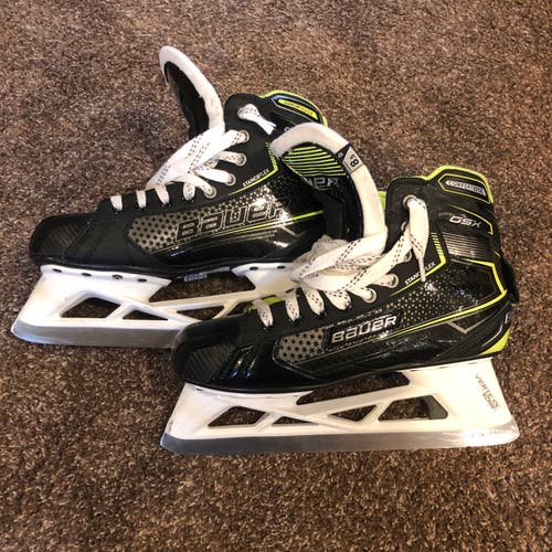 Senior Used Bauer GSX Hockey Goalie Skates Regular Width Size 8.5