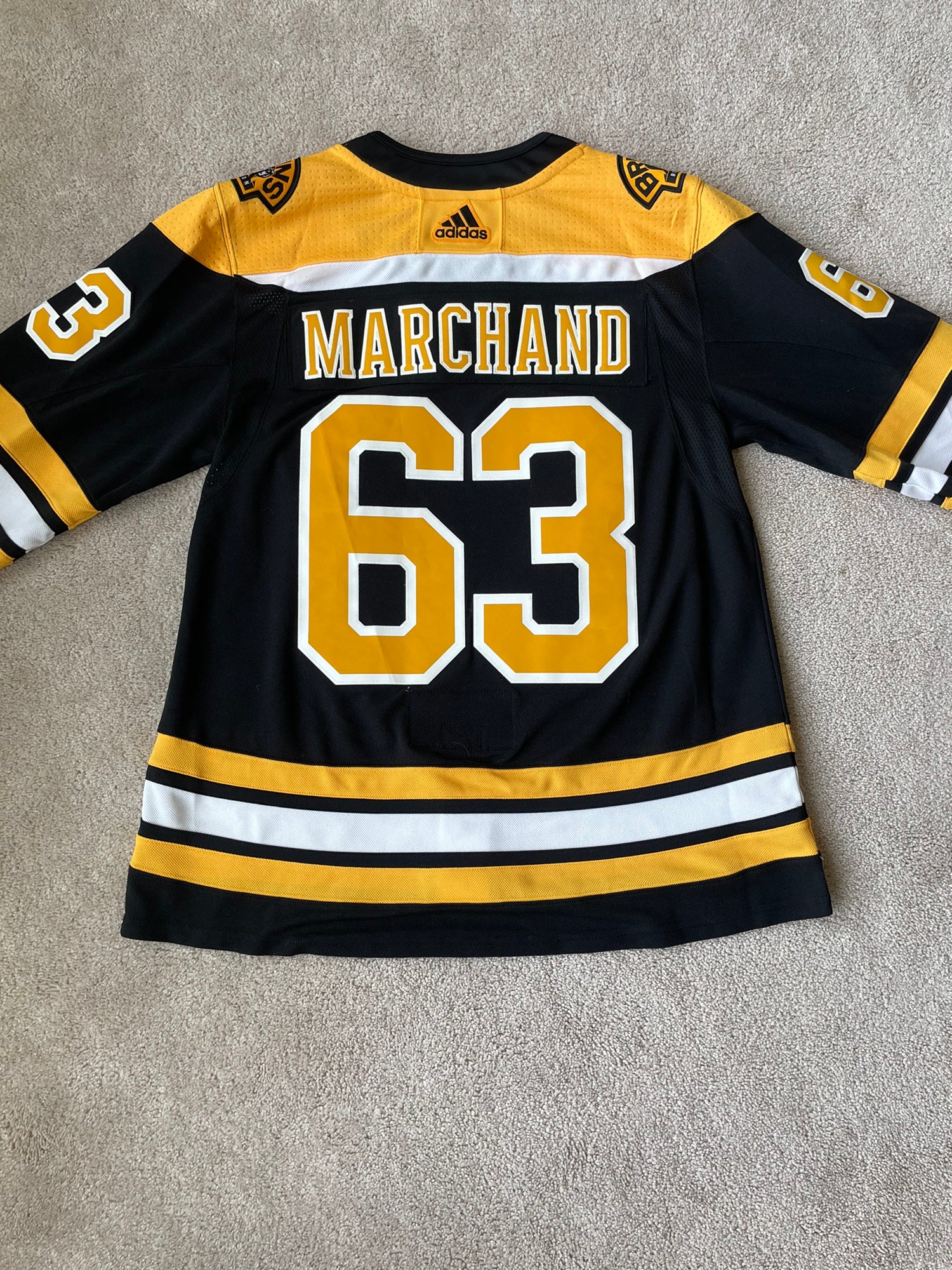 Adidas Men's Brad Marchand Black Boston Bruins Home Primegreen