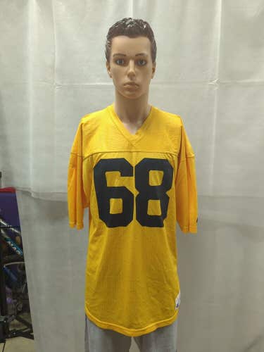Vintage 1980s Champion Football Jersey XL Yellow