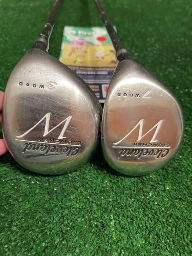 Cleveland W Series Fairway 3 And 7 Wood With Ladies Graphite Shaft