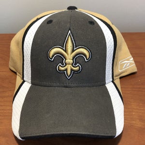 New Orleans Saints Hat Baseball Cap Fitted NFL Football Reebok OSFA Men Adult