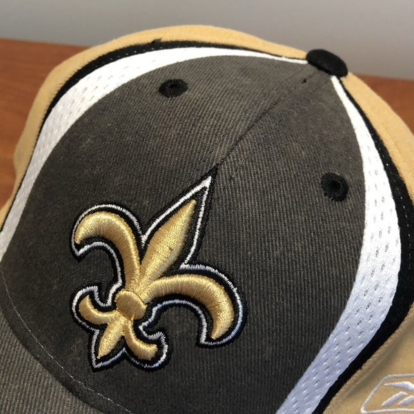 New Orleans Saints Cap Hat Adult Snap Back Black Gold OSFA NFL Team Apparel  |