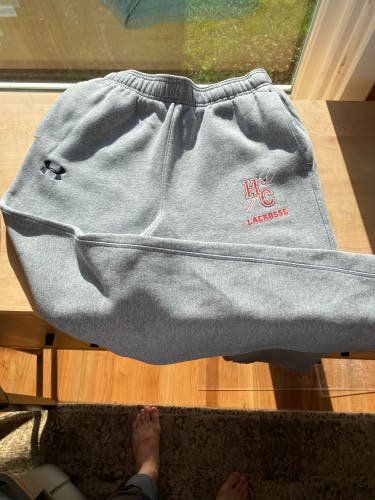 Gray Hinsdale Lacrosse Adult Medium Under Armour Pants