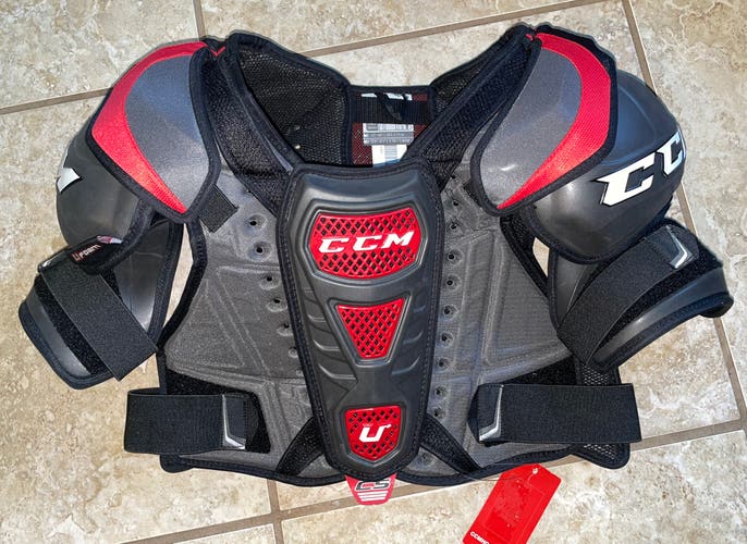 CCM Pro Stock U+ CS (CrazyStrong) Shoulder Pads Senior Large