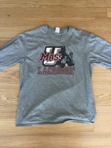 Large Gray Long sleeve UMass Used Shirt