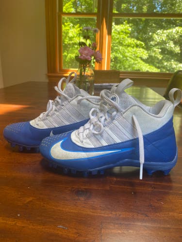 White Men's Molded Cleats High Top Huarache