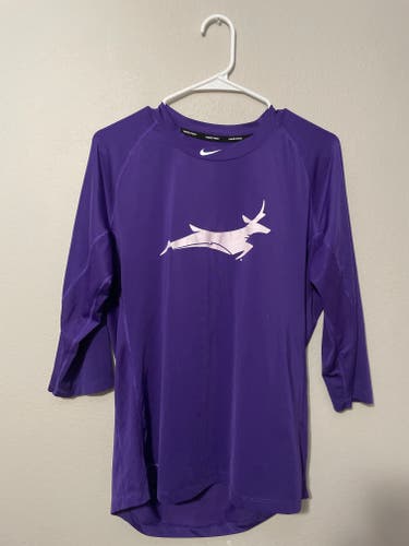 Nike GCU Purple Used Game-Worn 3/4 Sleeve