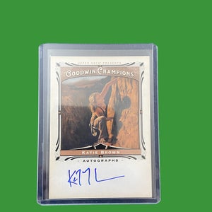 Katie Brown 2013 Upper Deck Goodwin Champions Rock / Mountain Climbing Autographed Trading Card