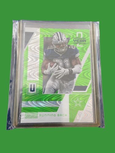 NFL Ezekiel Elliot Dallas Cowboys Panini Unparalleled Year 2 Green Insert #9/199 Football Card