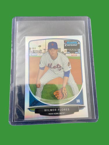 MLB 2013 Wilmer Flores New York Mets Bowman Chrome Mini Baseball Card