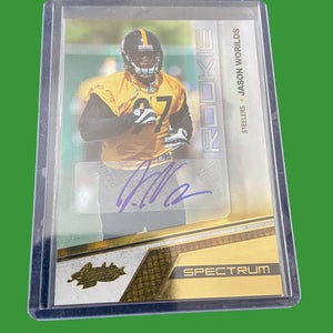 NFL Jason Worilds Pittsburgh Steelers 2010 Panini Absolute RC Auto #19/199 Football Card
