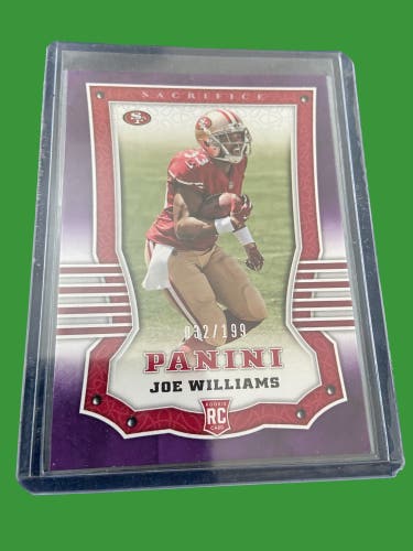 NFL Joe Willaims San Francisco 49ers 2017 Panini RC #32/199 Football Card