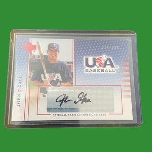 MLB John Gall (USA Baseball) St Louis Cardinals Auto Insert Baseball Card (w / BONUS)