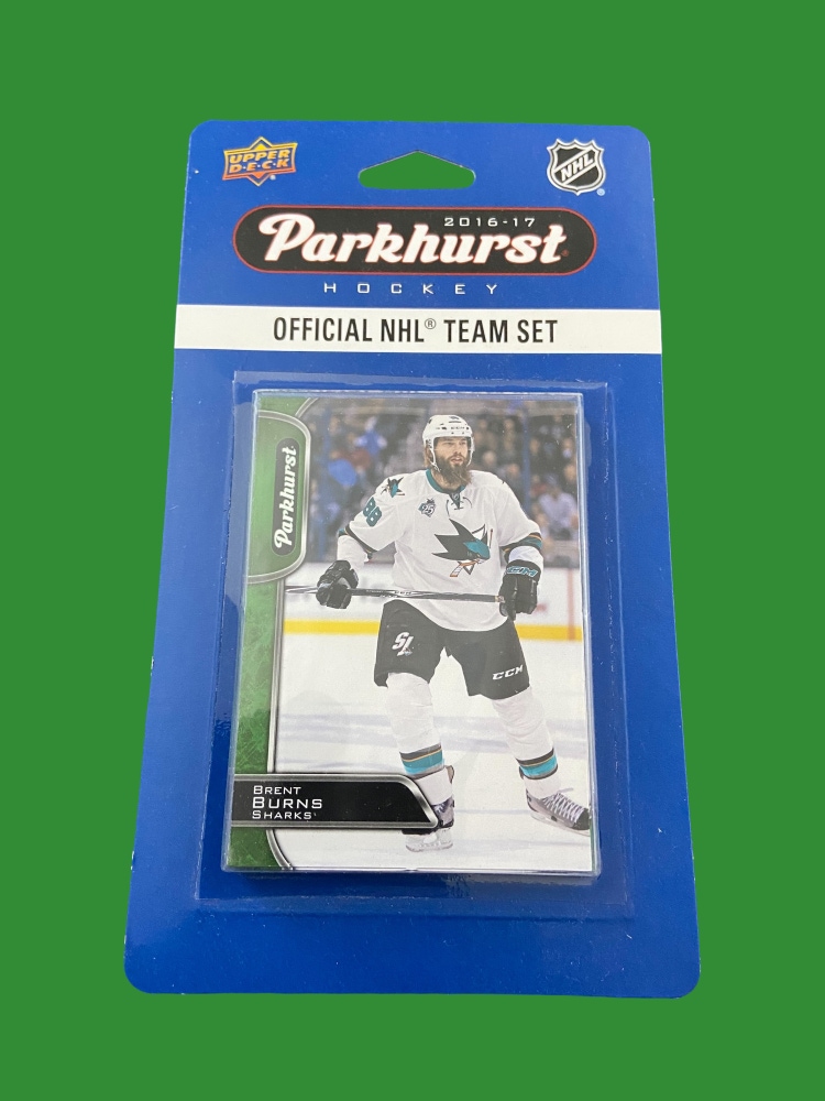 NHL San Jose Sharks 2016-17 Upper Deck Parkhurst Team Set Hockey Card Pack