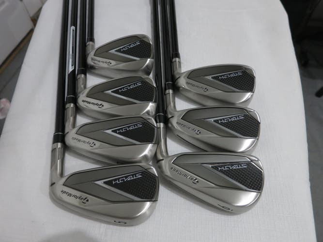 TaylorMade 2022 Stealth Iron Set - 5-PW, AW - Senior Flex Graphite - NEW