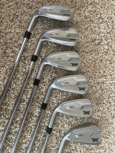 Men's Left Hand Stiff Flex Steel Shaft 0211 Iron Set