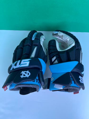 New STX 12" Rzr Lacrosse Gloves UNC Team Issued