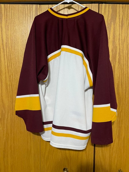 Used Minnesota golden gophers authentic mission hockey jersey size large