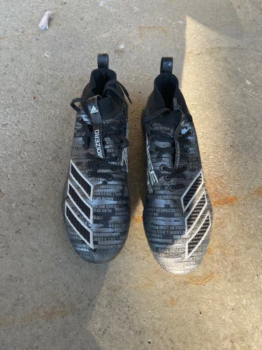 Black Men's Size 8.5 (Women's 9.5) Adidas Cleats