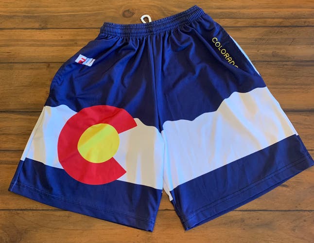 Colorado Mens Lacrosse shorts with pockets