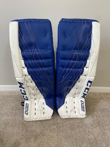 Used 34" CCM Eflex4 Goalie Leg Pads