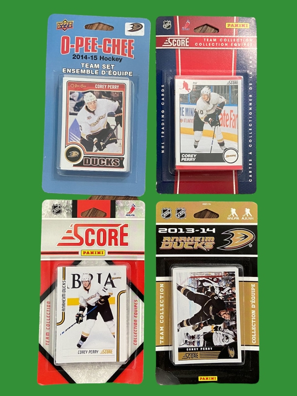NHL Anaheim Ducks Team Set Hockey Card Packs * Bundle of 4 Team Sets