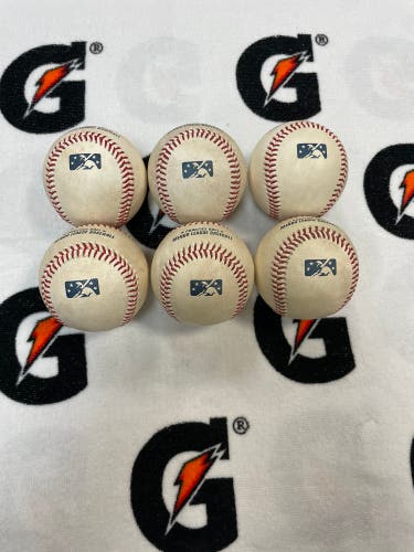 ( 6 ) Milb Practice Rawlings ( Mudded ) Baseballs
