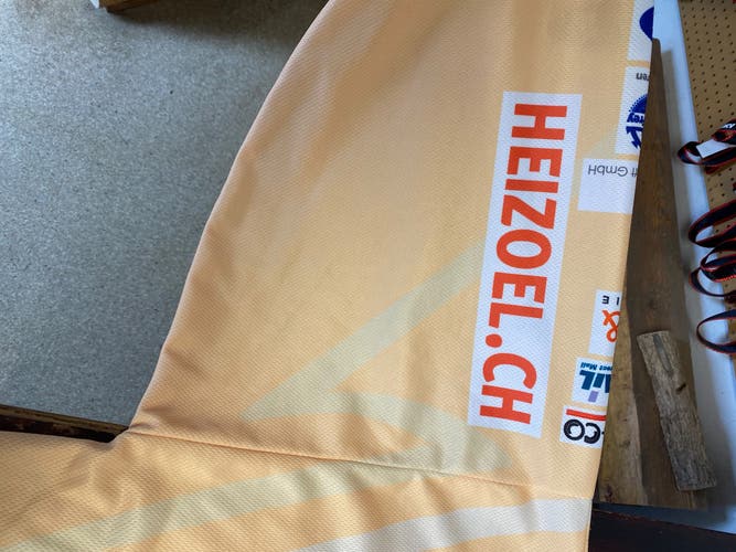 Yellow European League Used XL  Jersey