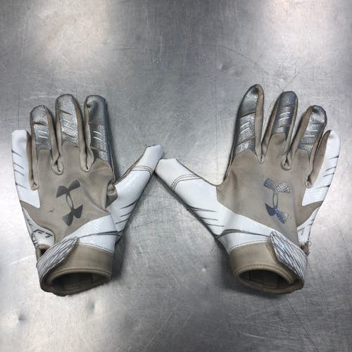 Under Armour F7 Large White Football Gloves