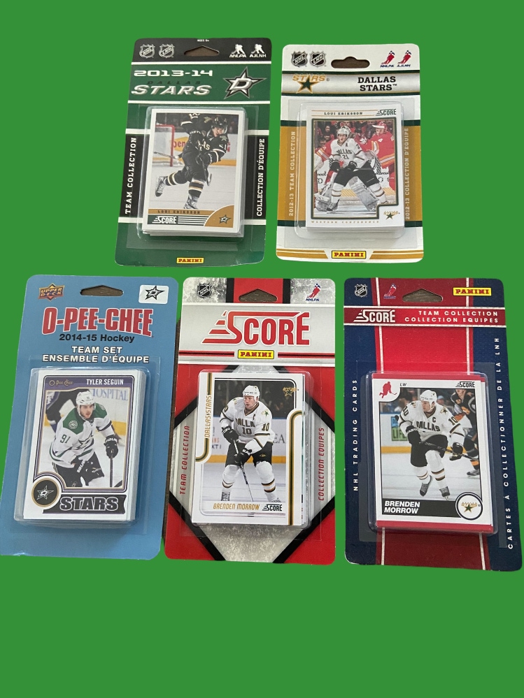NHL Dallas Stars Team Set Hockey Card Packs * Bundle of 5 Team Sets
