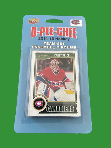 NHL Montreal Canadiens 2014-15 Upper Deck O-Pee-Chee Team Set Hockey Card Factory Pack