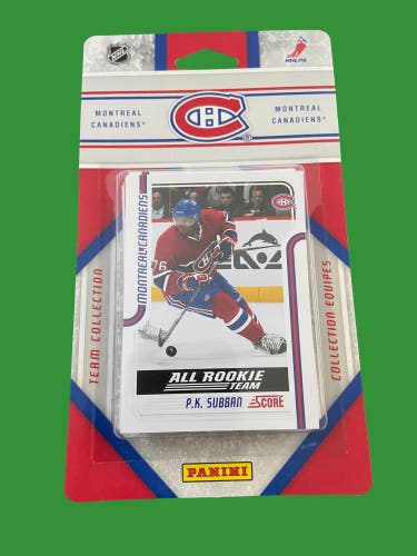 NHL Montreal Canadiens 2011 Panini Score Team Set Hockey Card Factory Pack