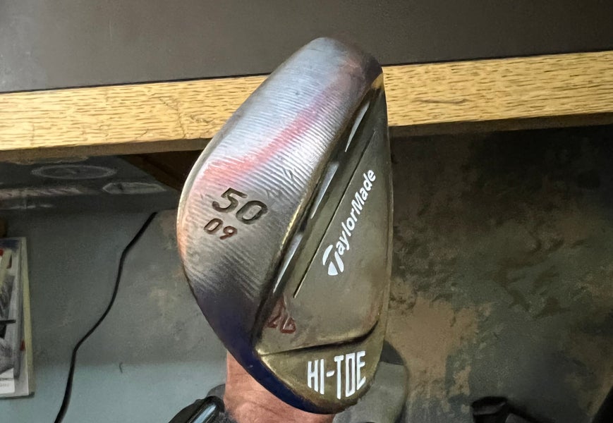 Men's Used TaylorMade Right Handed Hi-Toe Wedge Regular Flex 50 Degree Steel Shaft