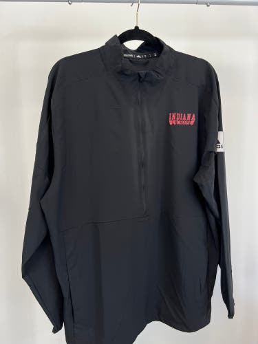 Indiana Lacrosse Adidas Team Issued Half Zip Jacket