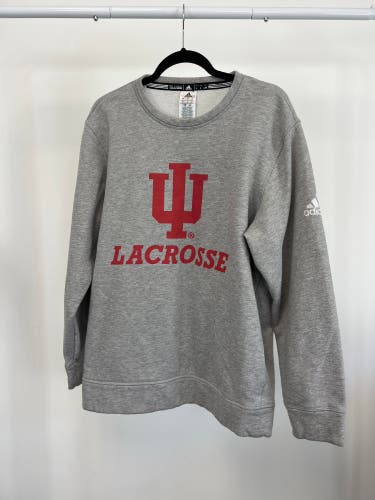 Indiana Lacrosse Adidas Team Issued Crewneck