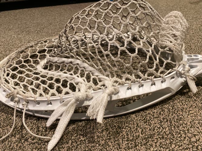 Used  Strung Eclipse 2 Goalie Head with A Slight Crack In The Top Of The Head