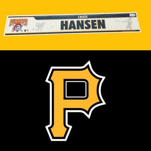 MLB Pittsburgh Pirates Craig Hansen MLB Authenticated Locker Room Nameplate Tag
