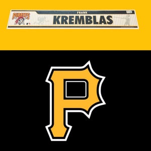 MLB Pittsburgh Pirates Frank Kremblas MLB Authenticated Locker Room Nameplate Tag
