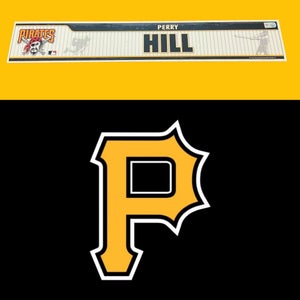 MLB Pittsburgh Pirates Perry Hill MLB Authenticated Locker Room Nameplate Tag