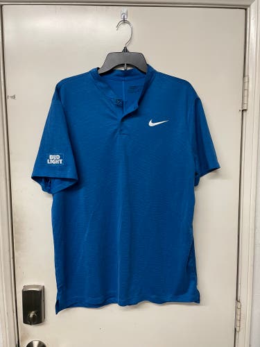 Nike Blade No Collar Bud Light Golf Polo Size XL