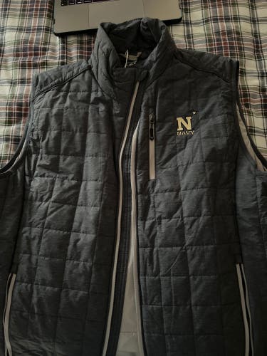 navy vest NEW
