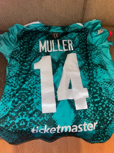 *GAME USED* PLL WHIPSNAKES #14 Muller Jersey