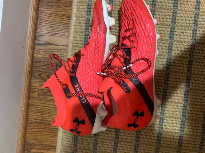 Red Used Molded Cleats Low Cut Command Mc